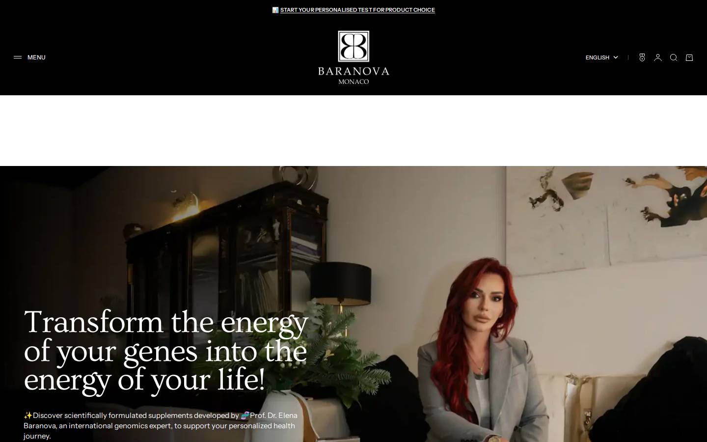 baranovamonaco.com homepage screenshot