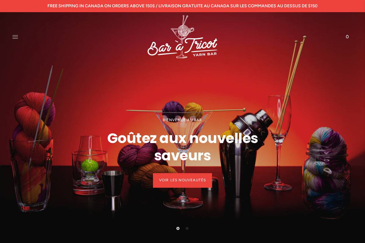 baratricot.com homepage screenshot