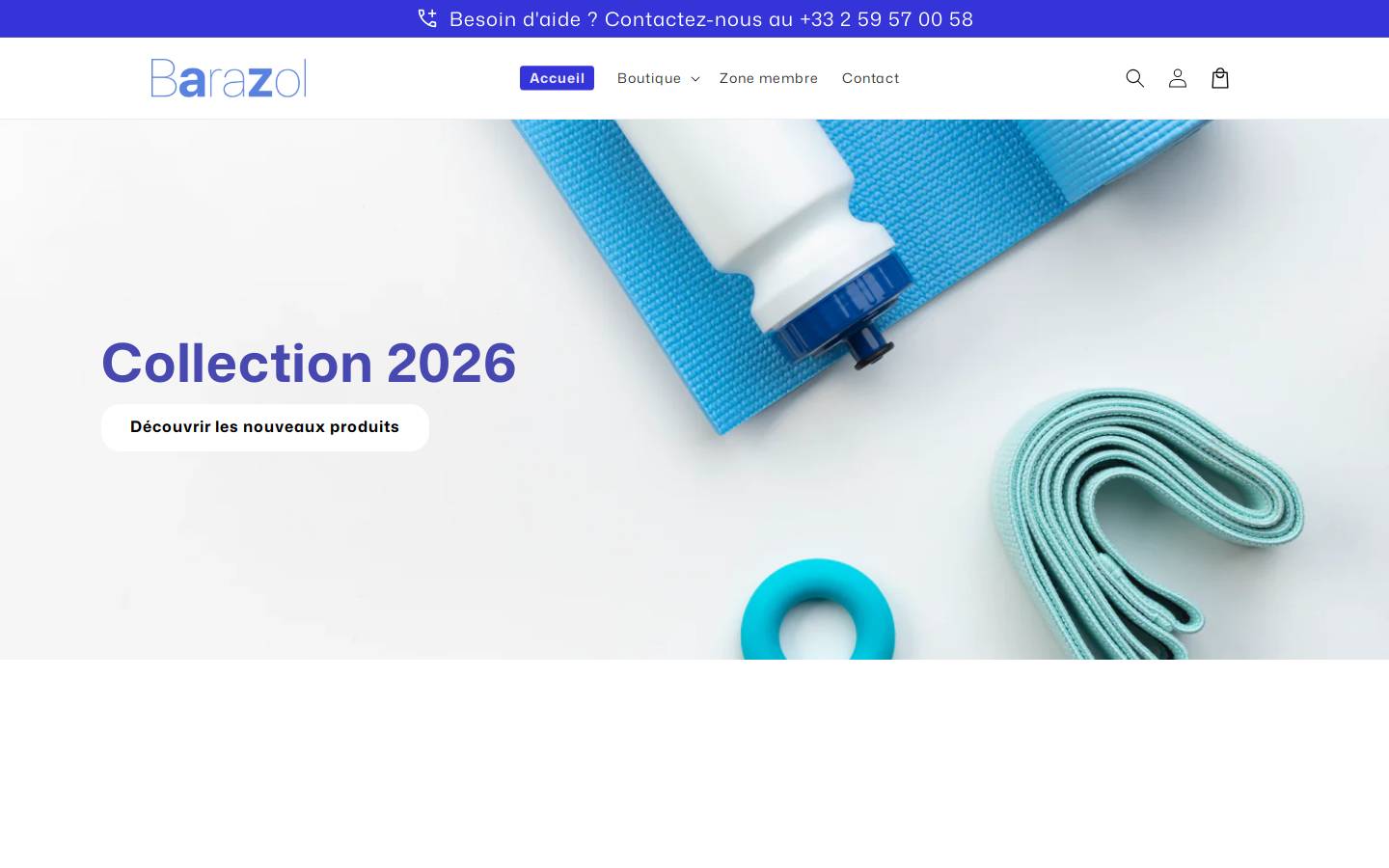 Barazol homepage screenshot
