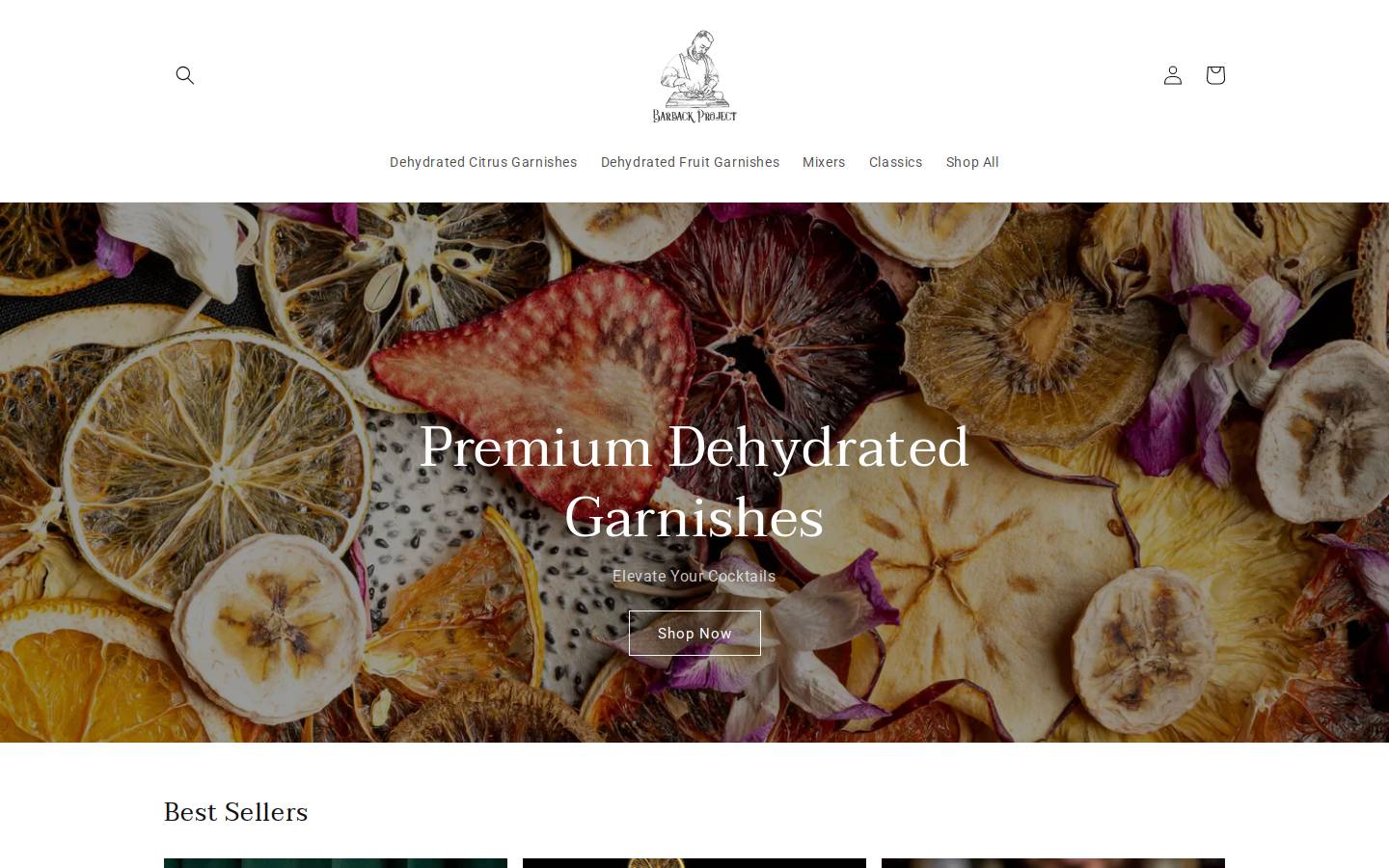 barbackproject.com homepage screenshot