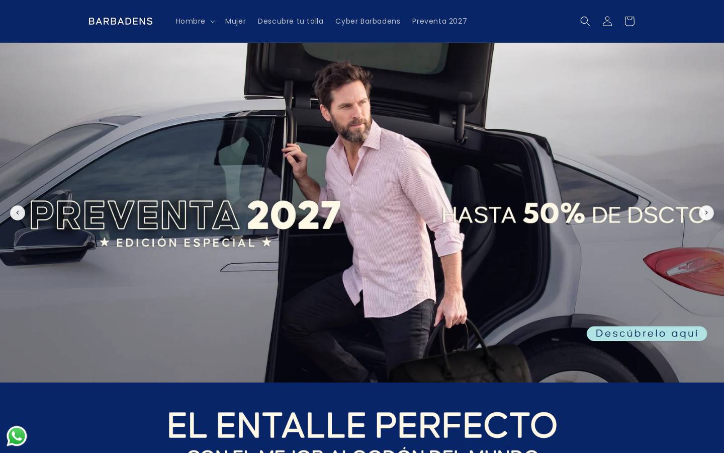 barbadens.com homepage screenshot