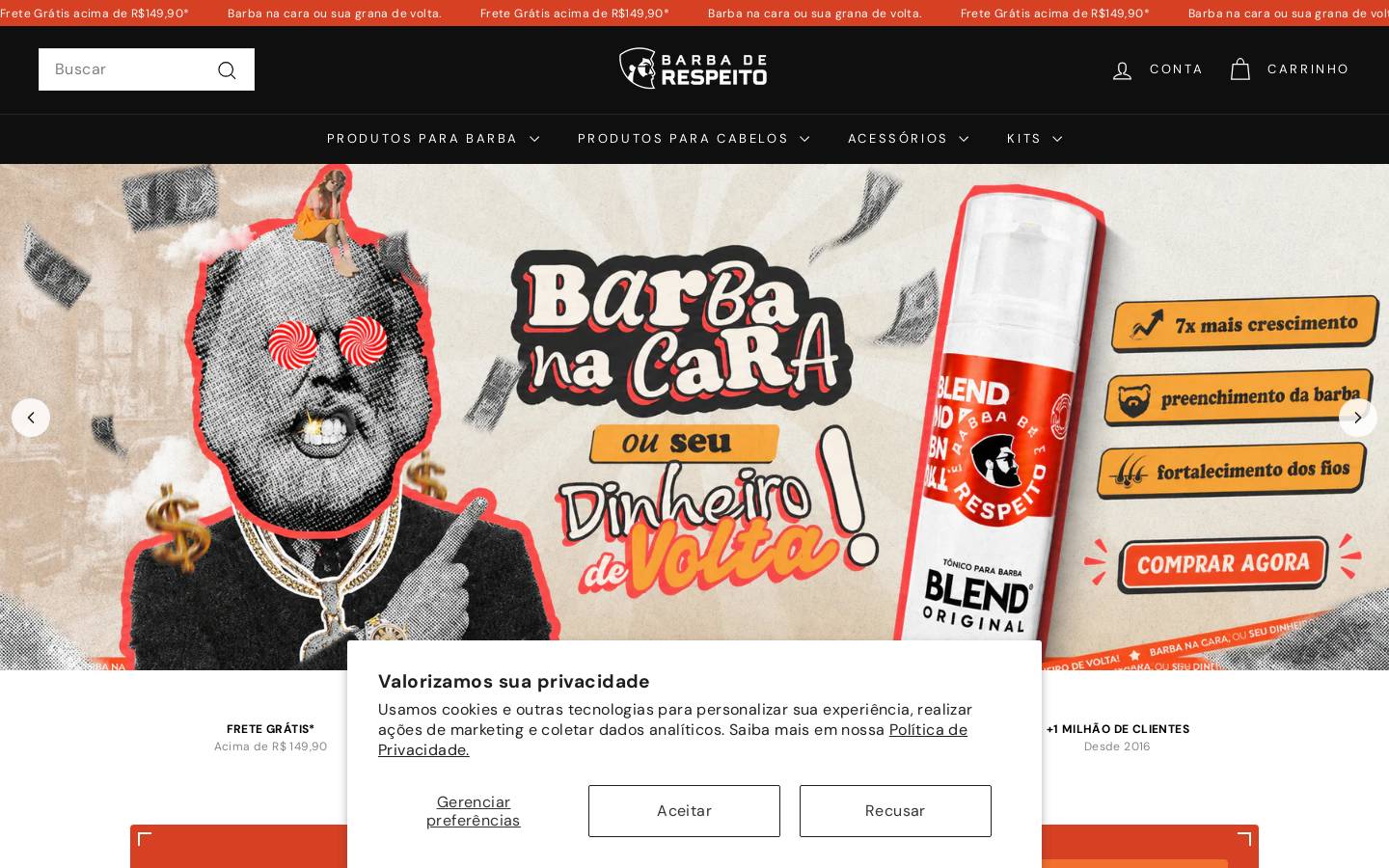 barbaderespeito.com.br homepage screenshot