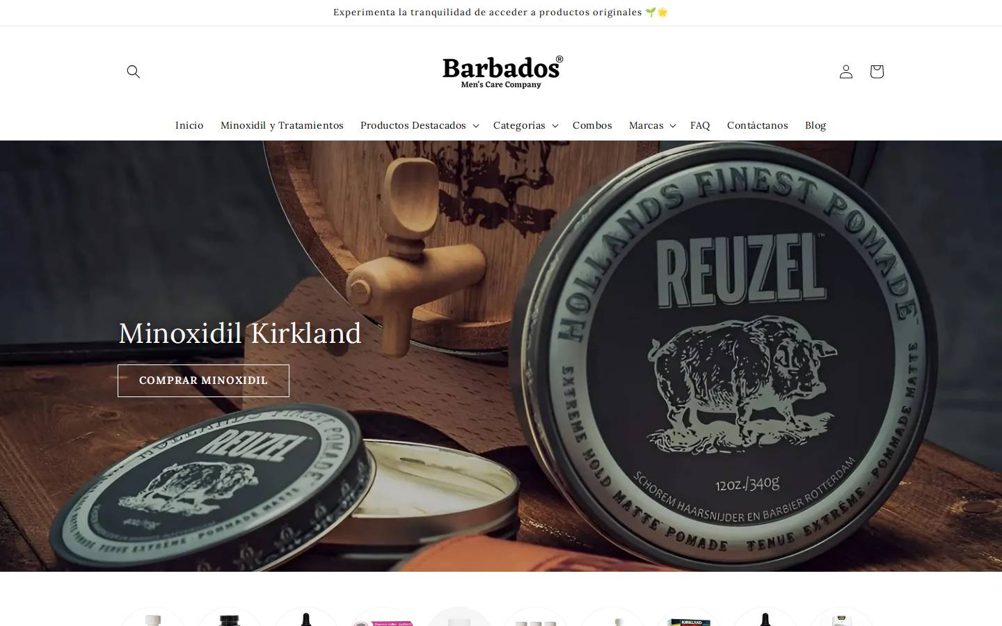 barbadoscolombia.com homepage screenshot
