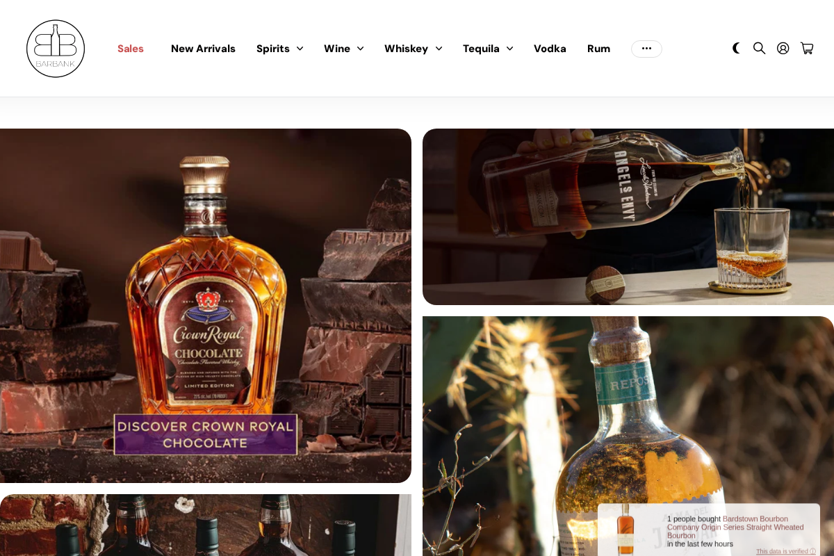 Barbank homepage screenshot