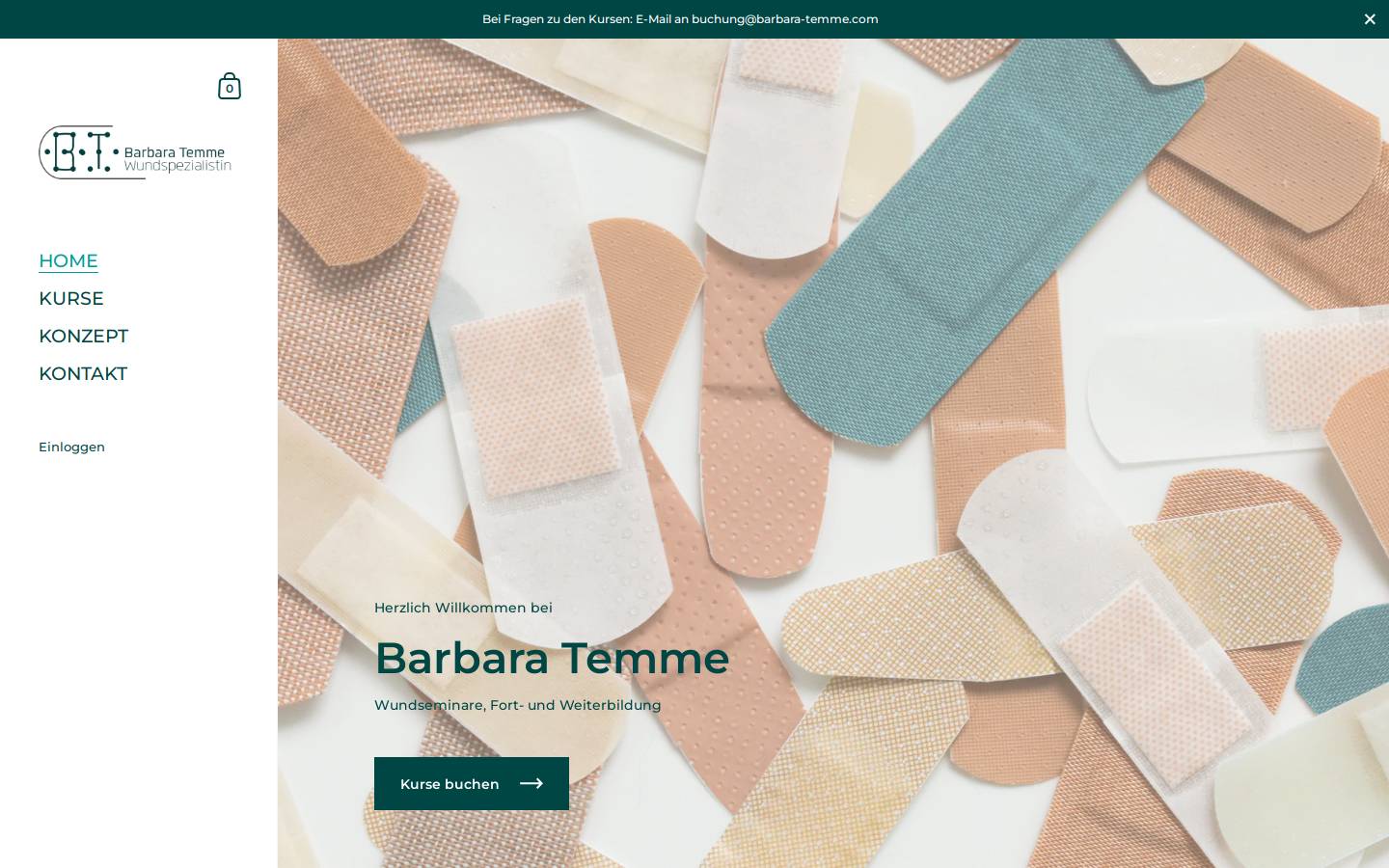 barbara-temme.com homepage screenshot