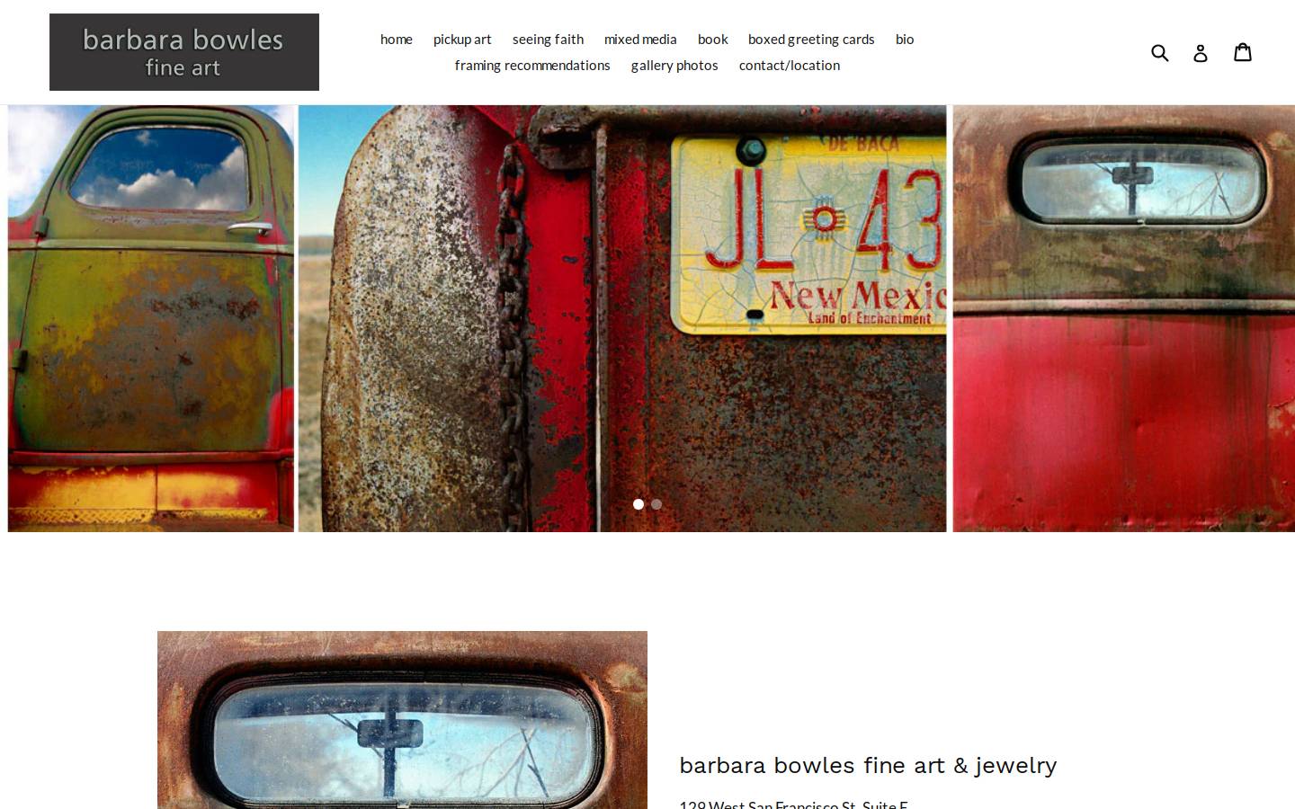 barbarabowles.com homepage screenshot
