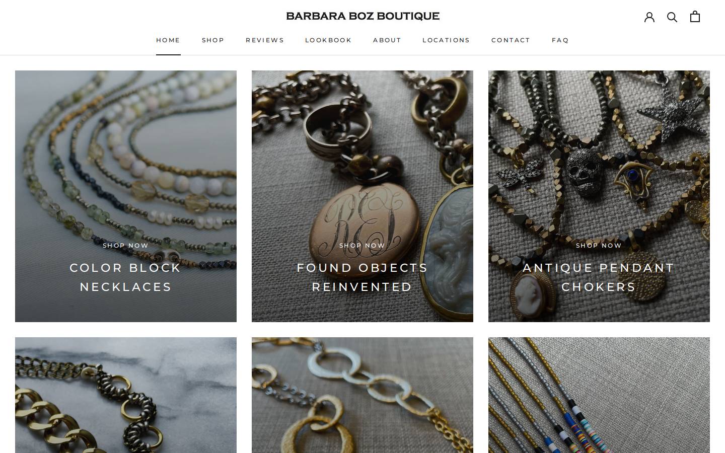 barbarabozboutique.com homepage screenshot
