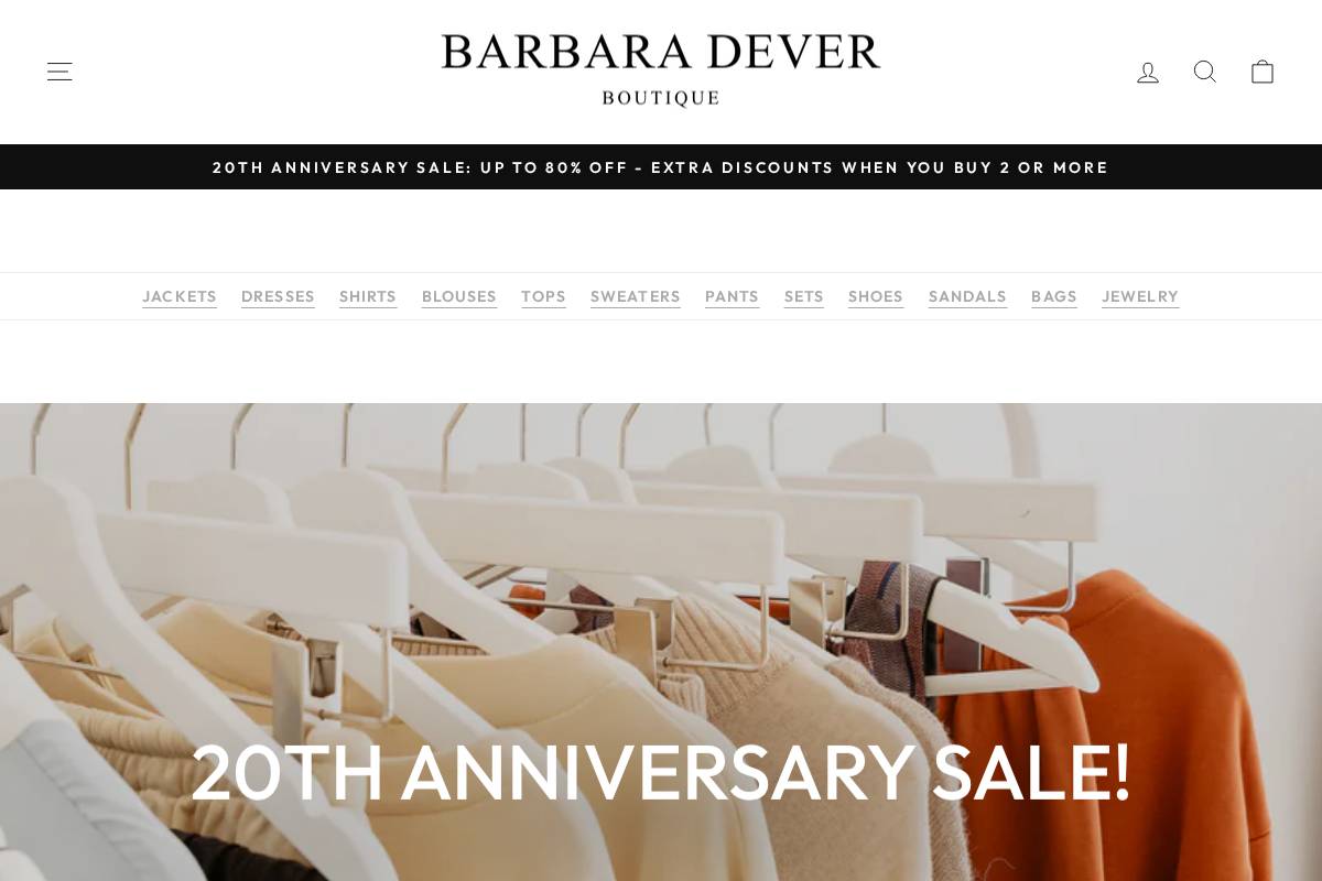 barbaradever.com homepage screenshot