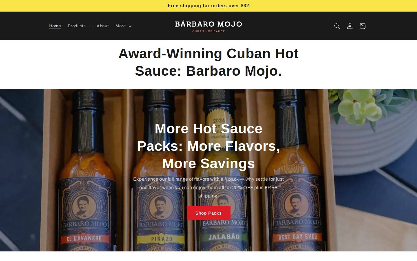 barbaromojo.com homepage screenshot