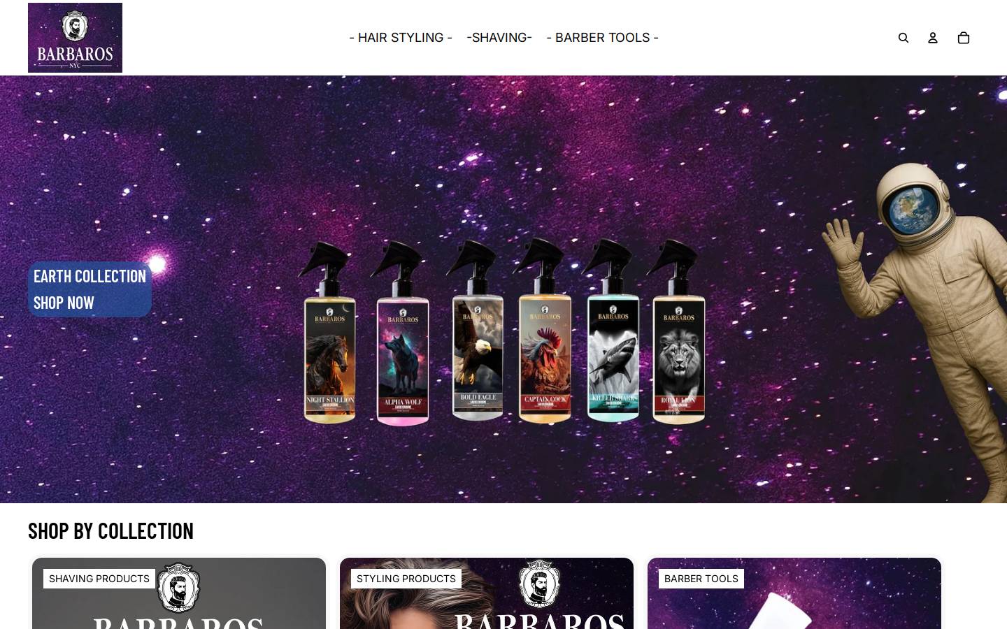 barbarosnyc.com homepage screenshot