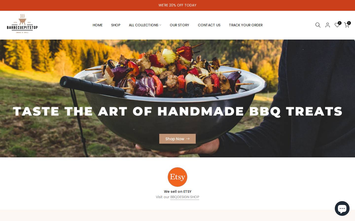 barbecuepitstop.com homepage screenshot
