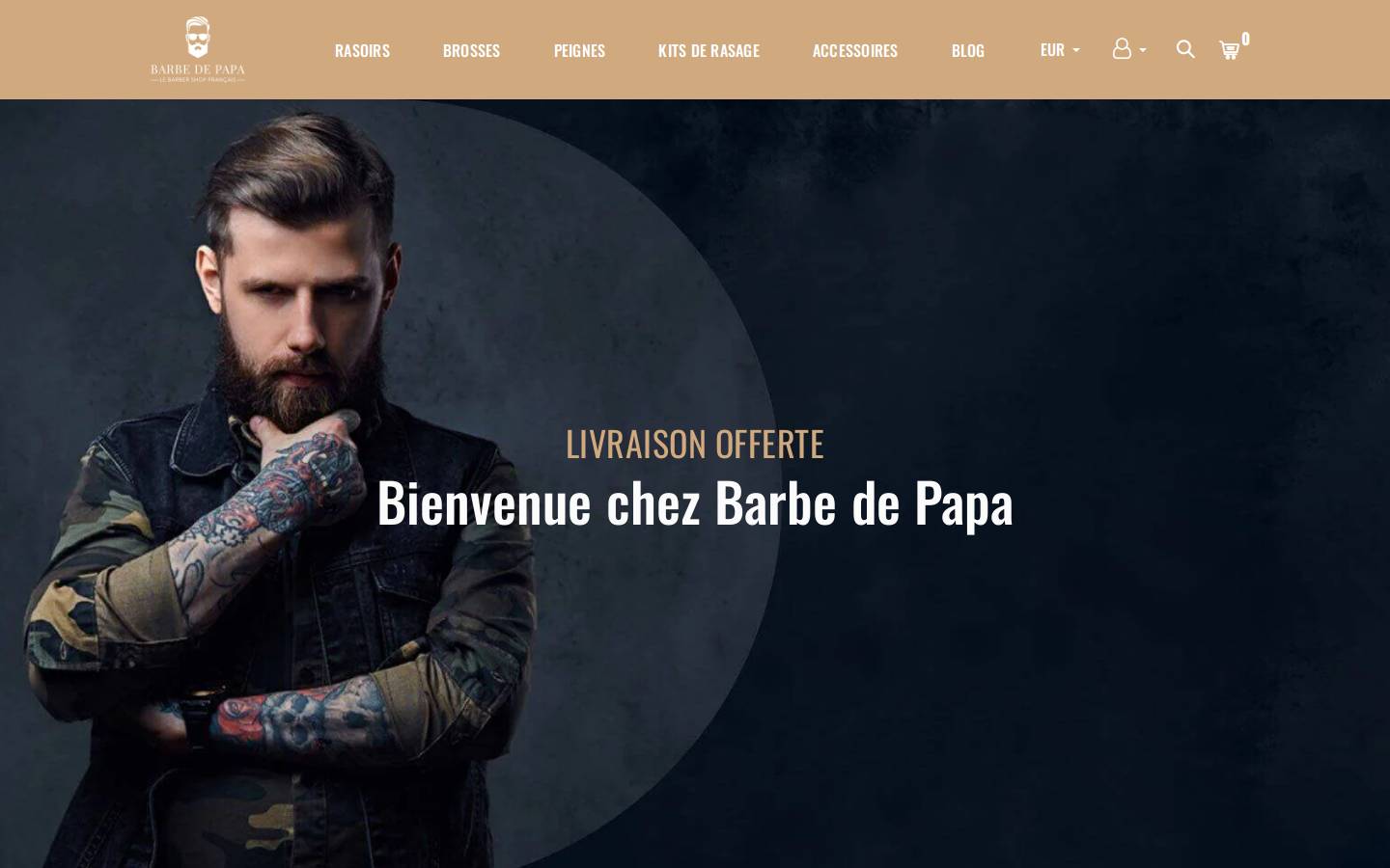 barbedepapa.com homepage screenshot