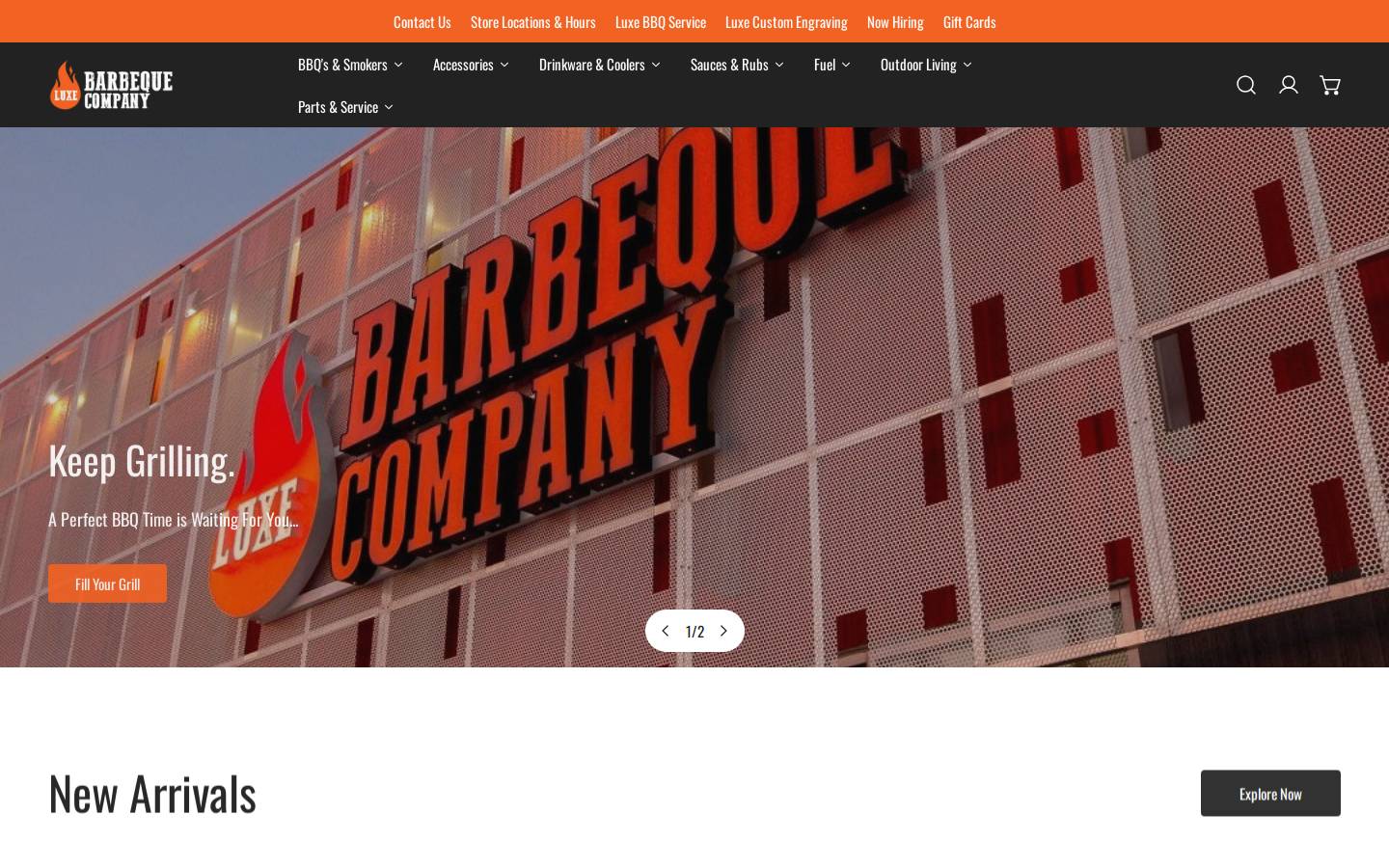 barbequeworld.ca homepage screenshot