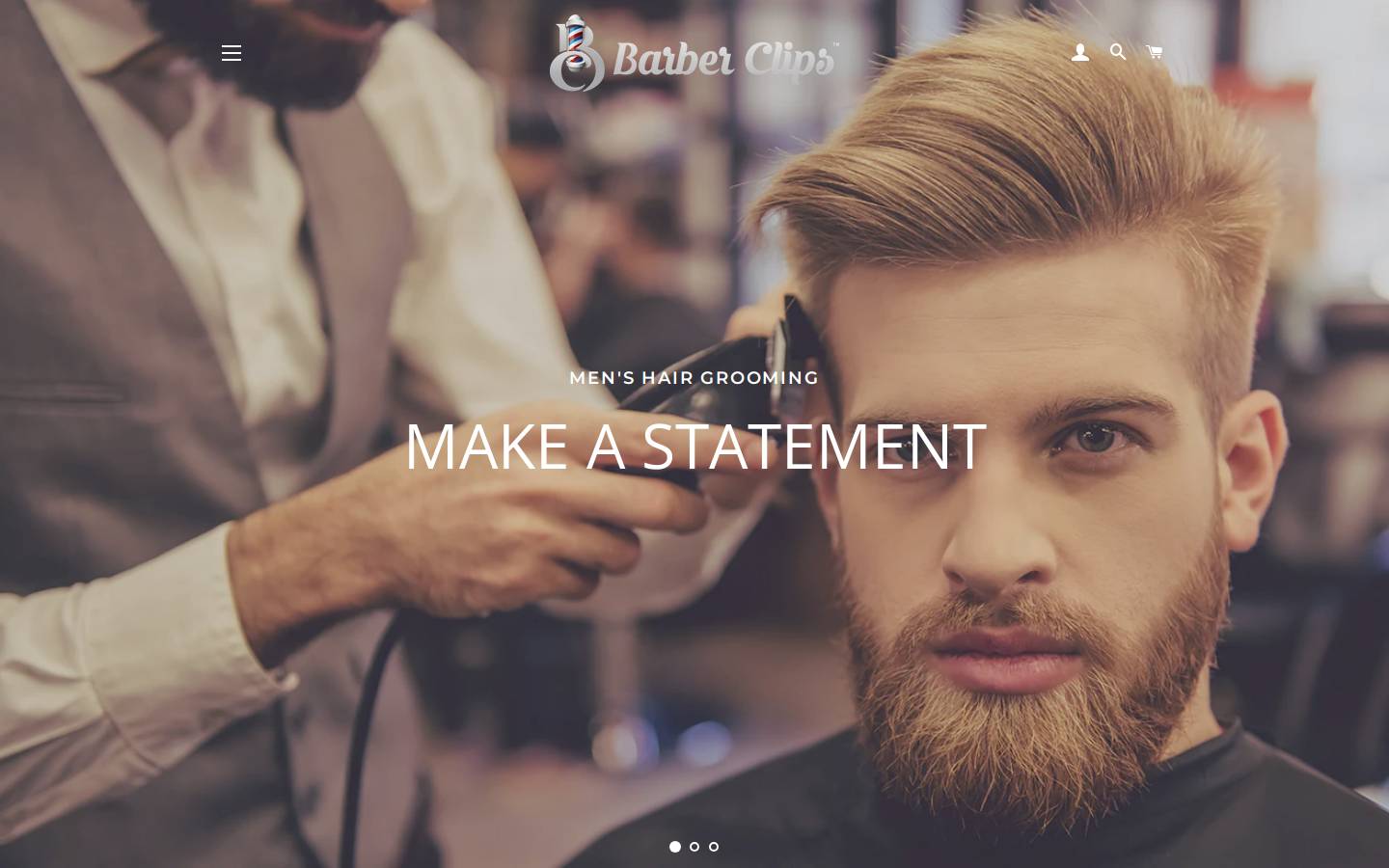 barber-clips.com homepage screenshot