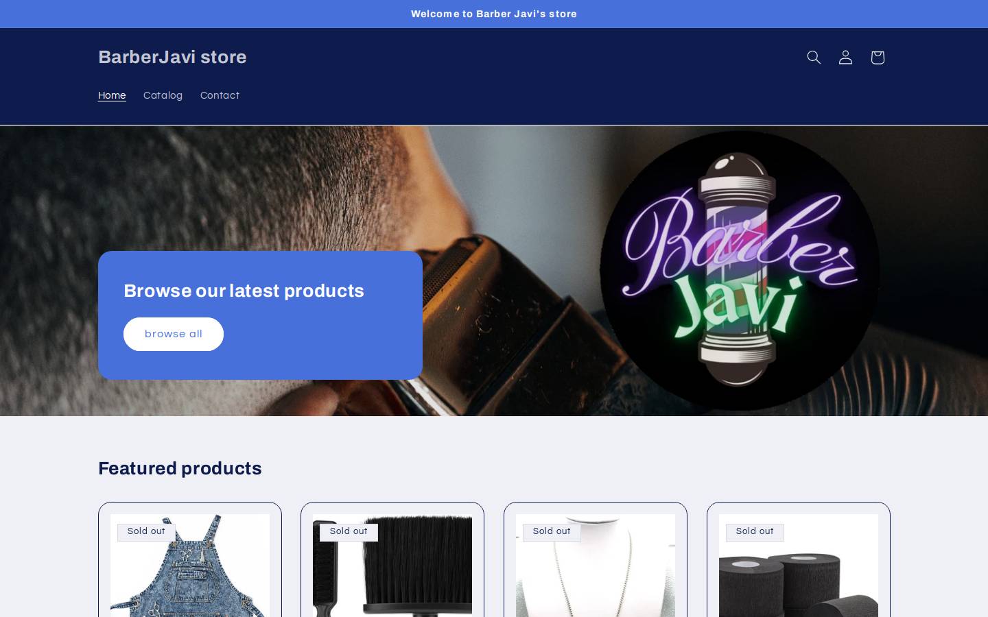 barberjavi.store homepage screenshot
