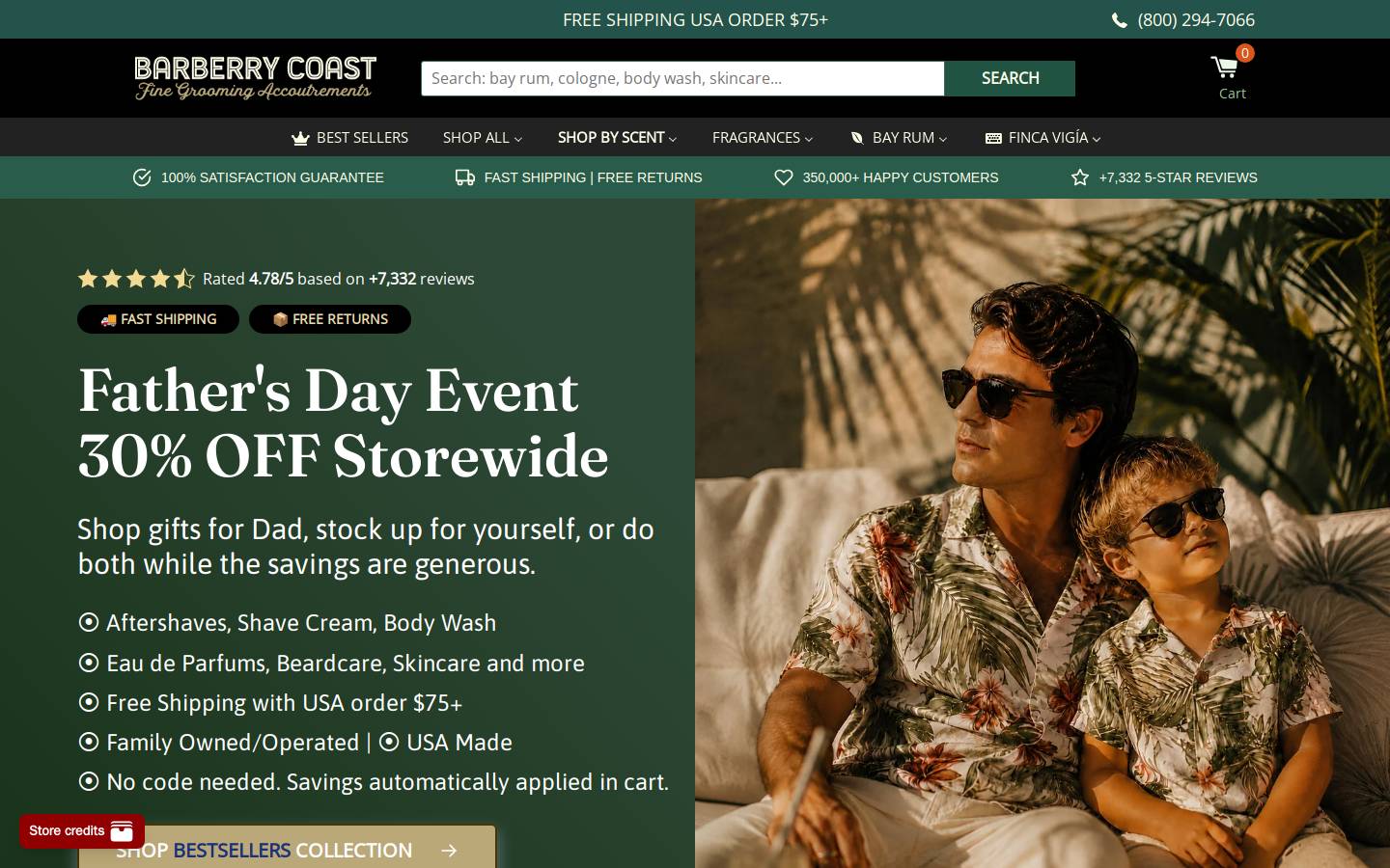 barberrycoast.com homepage screenshot