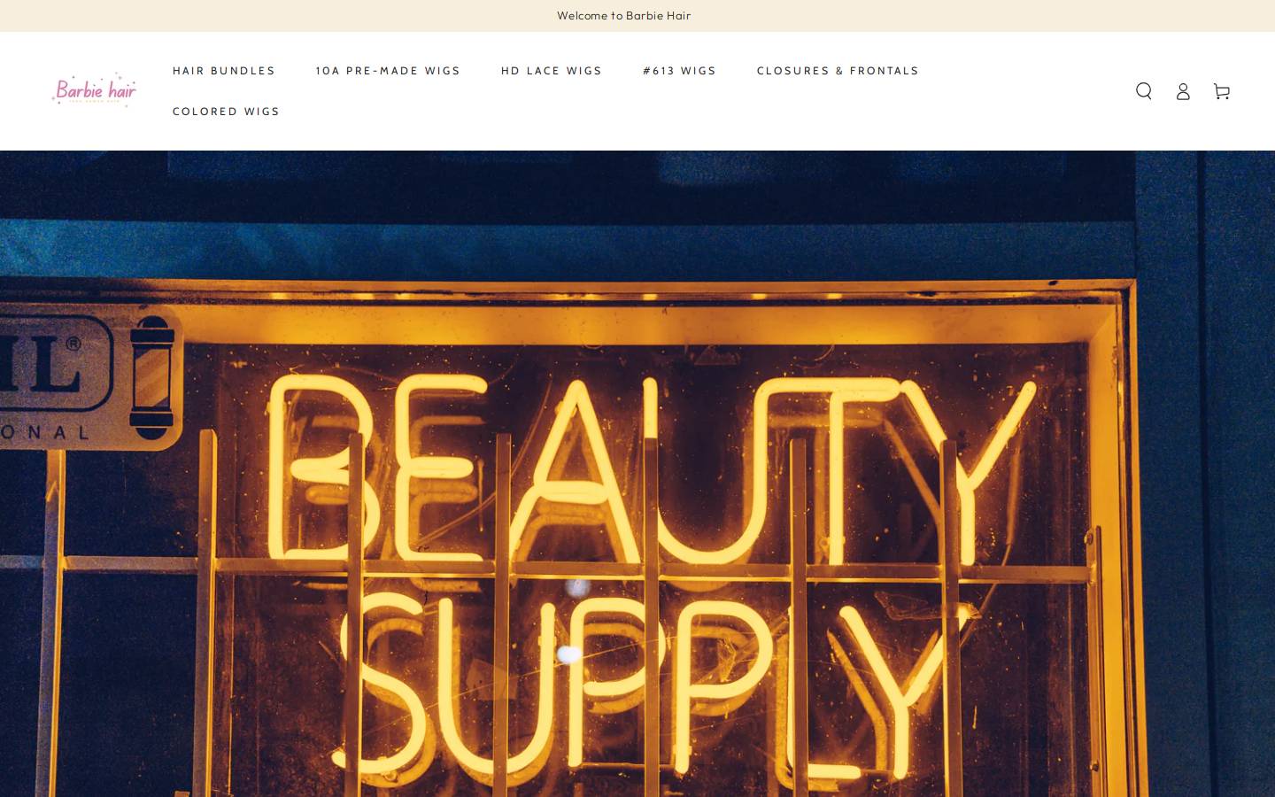 barbiehairllc.com homepage screenshot
