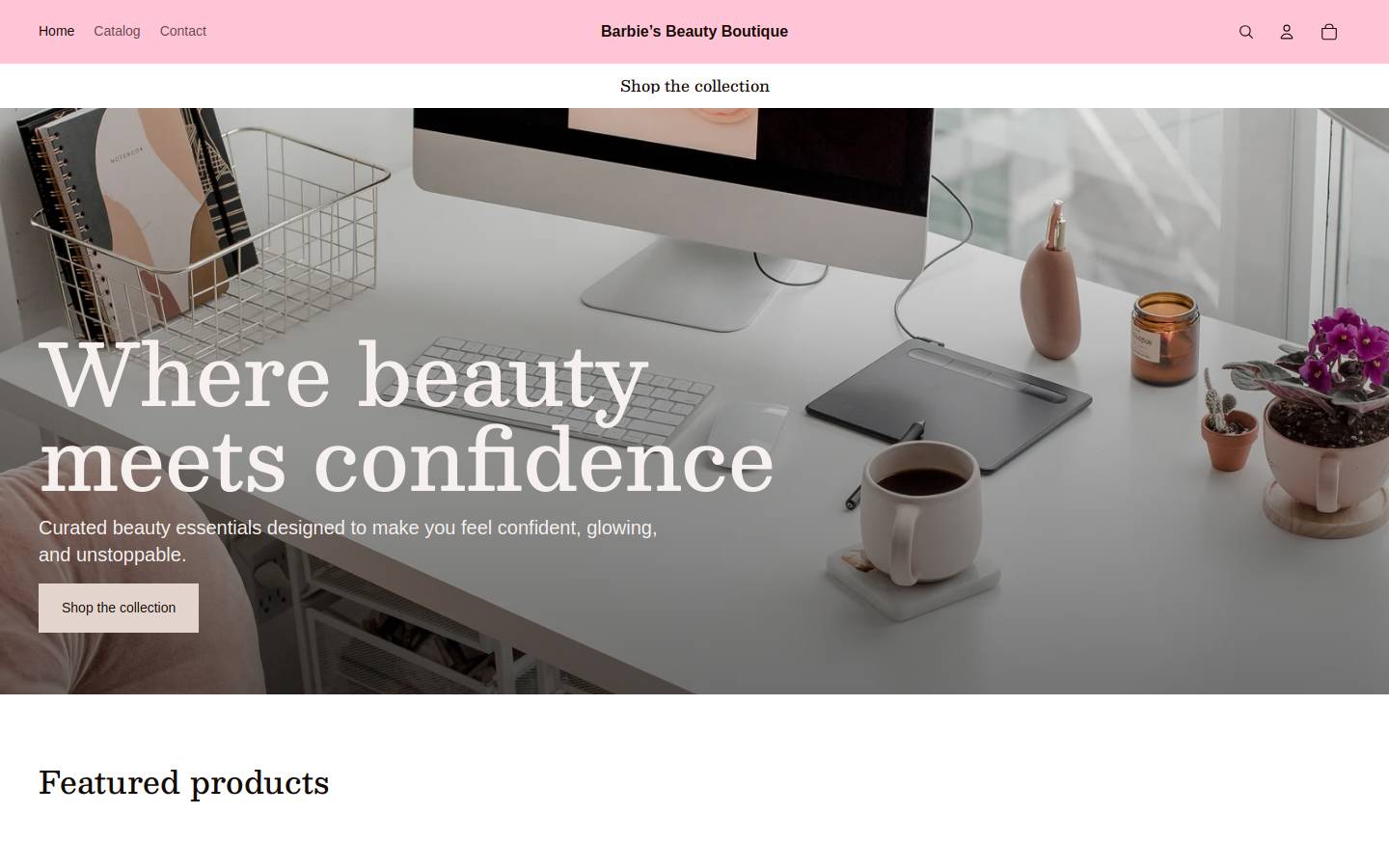 barbiesbeautyboutique.com homepage screenshot