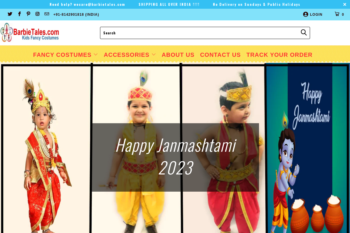 barbietales.com homepage screenshot