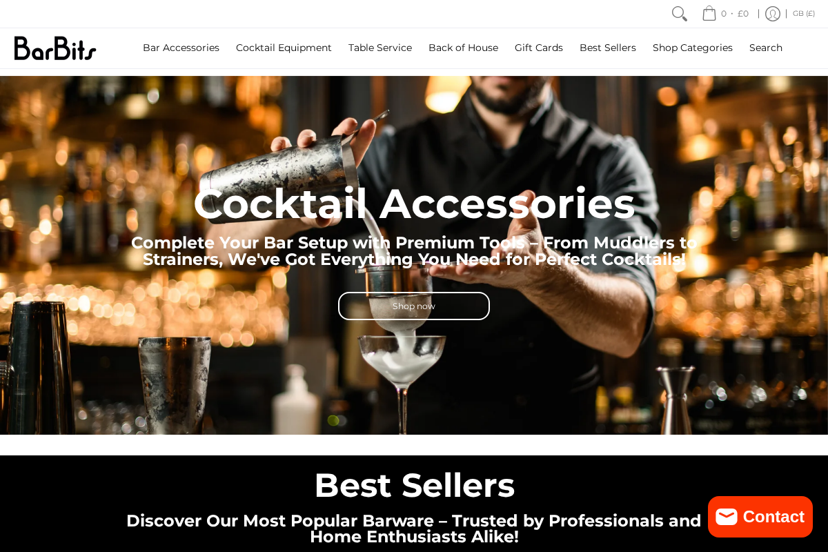 barbits.co.uk homepage screenshot