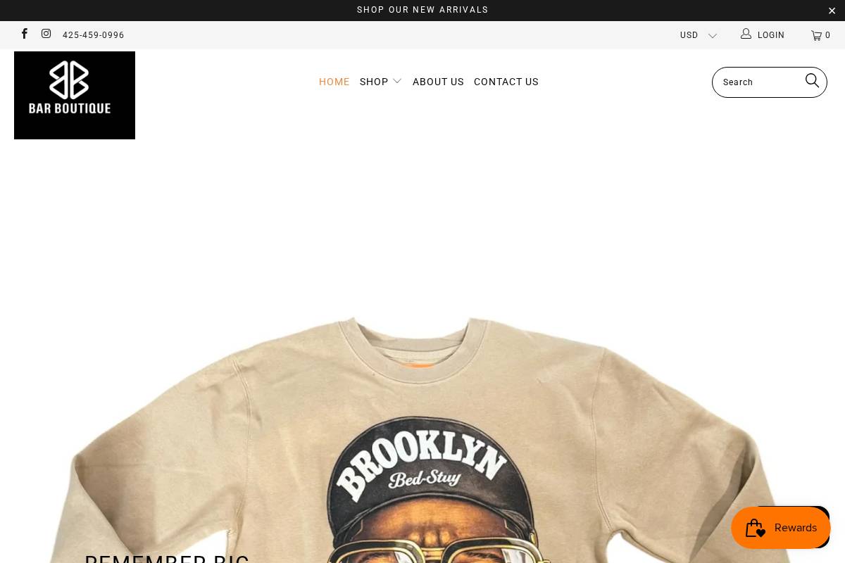 barboutiquebk.com homepage screenshot