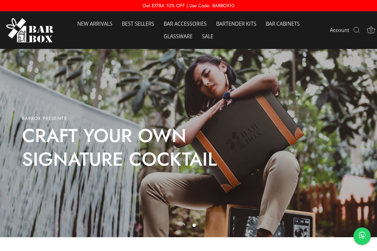 Bar Box homepage screenshot