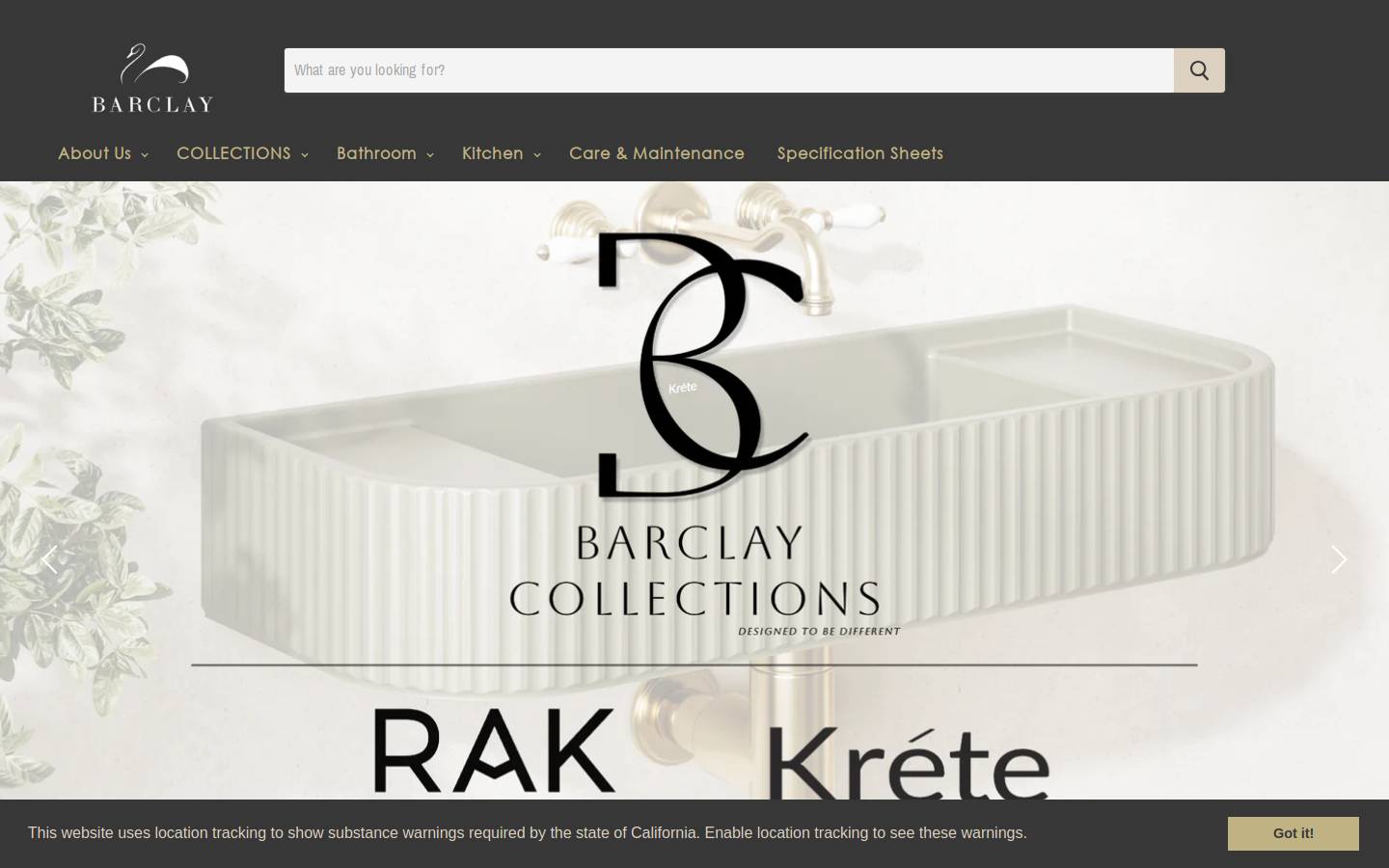 barclayproducts.com homepage screenshot