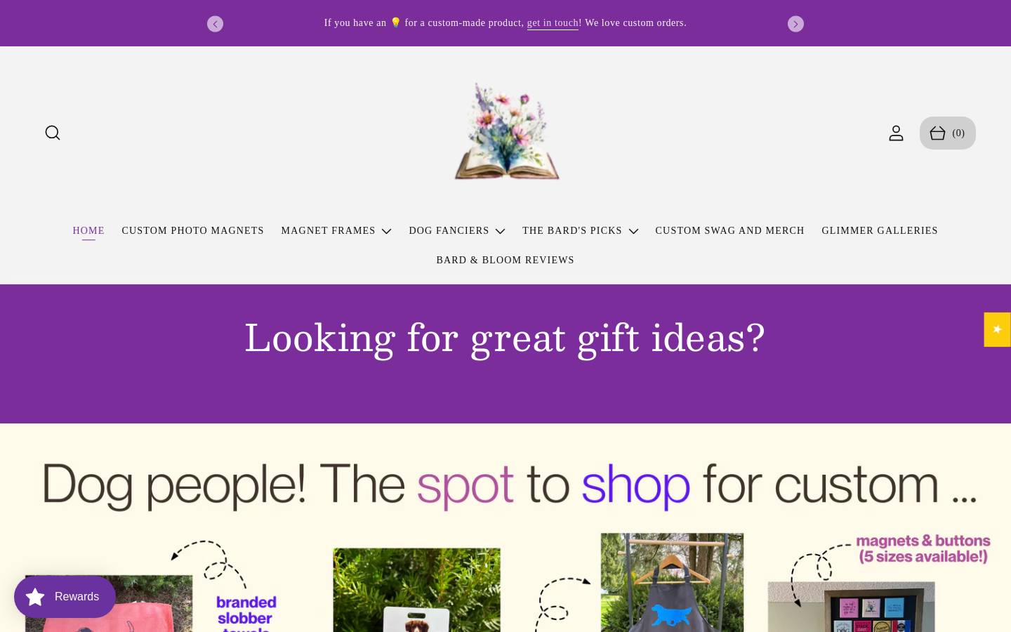 bardandbloom.com homepage screenshot