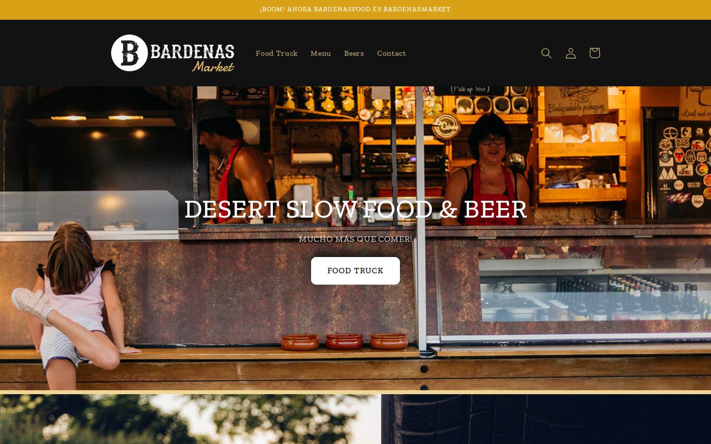 bardenasmarket.com homepage screenshot