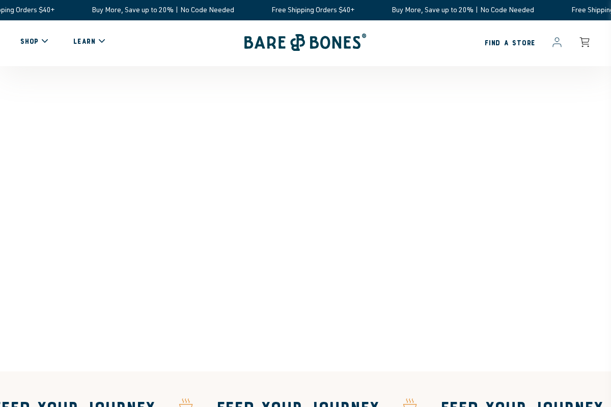barebonesbroth.com homepage screenshot