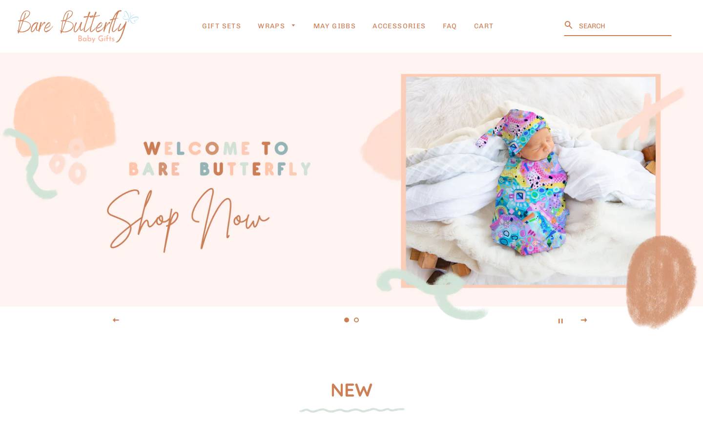 barebutterfly.com.au homepage screenshot