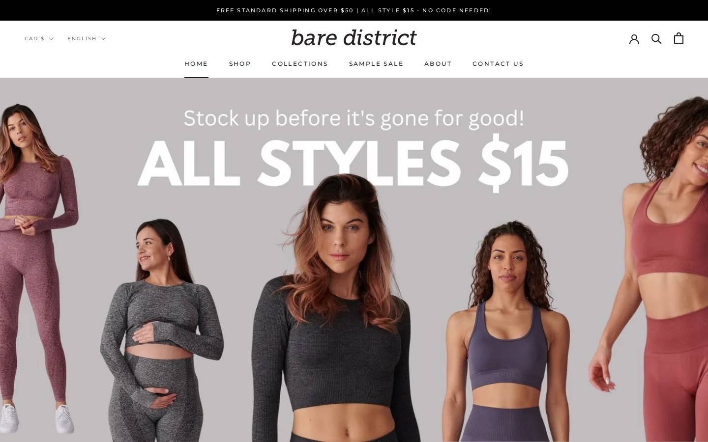 baredistrict.com homepage screenshot