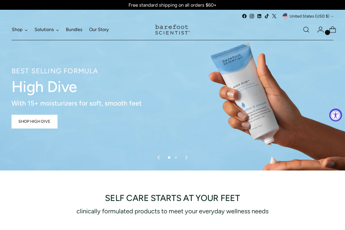 barefootscientist.com homepage screenshot