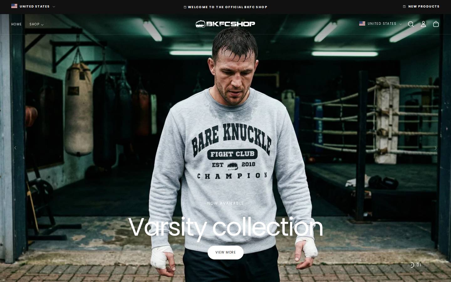 bareknuckleshop.com homepage screenshot