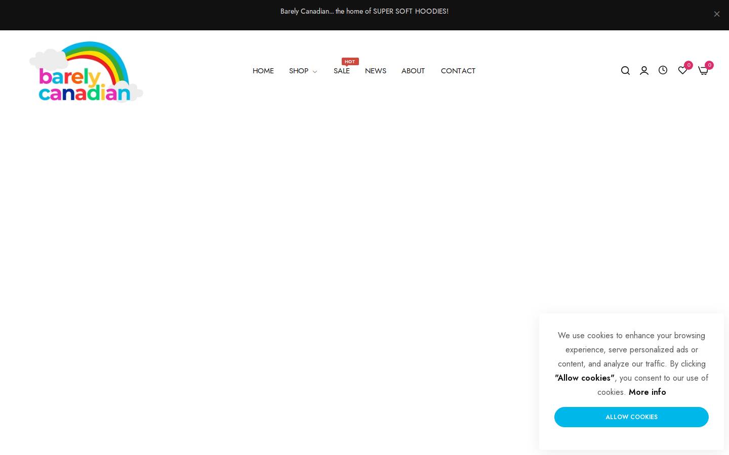 barelycanadian.com homepage screenshot