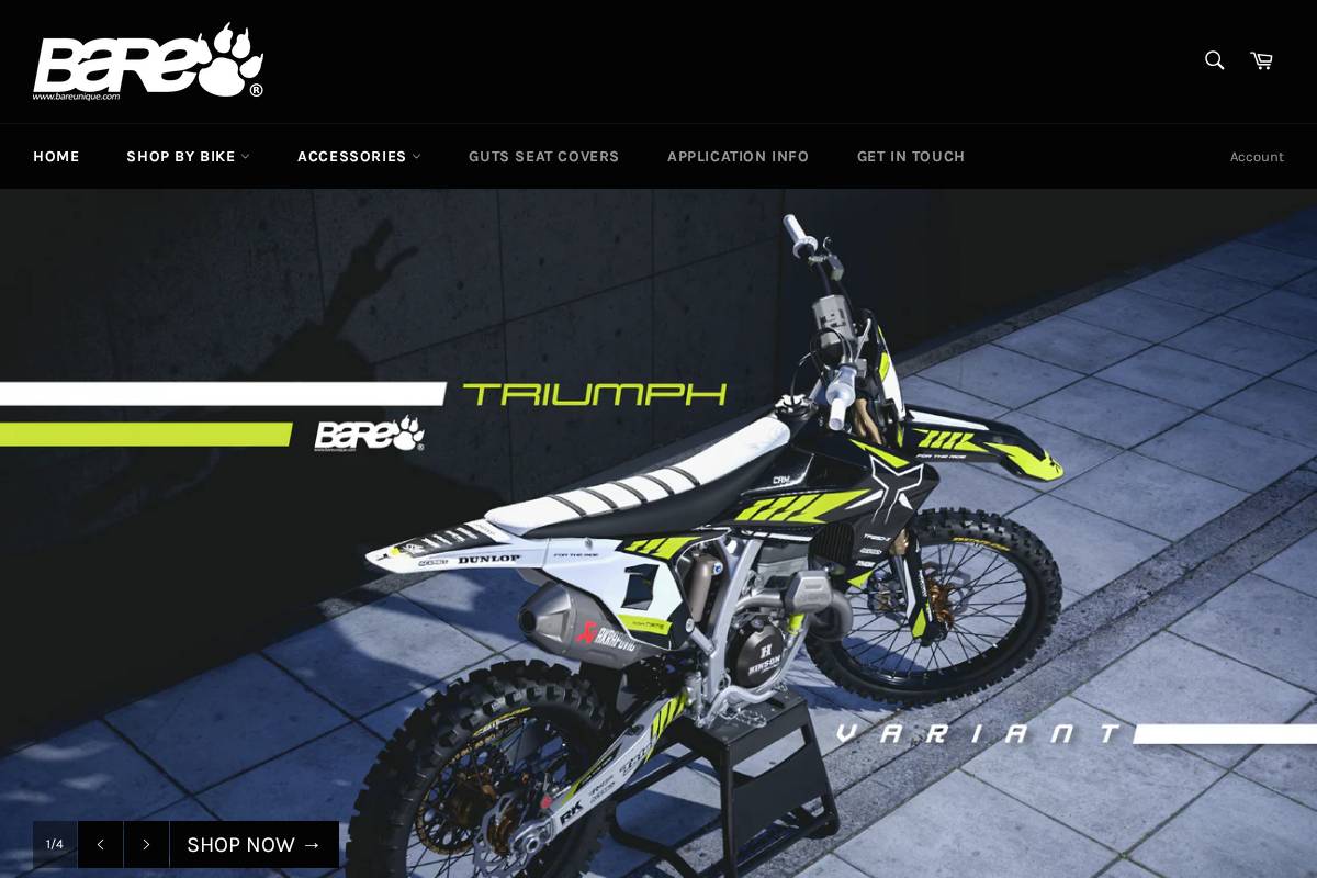 bareunique.com homepage screenshot