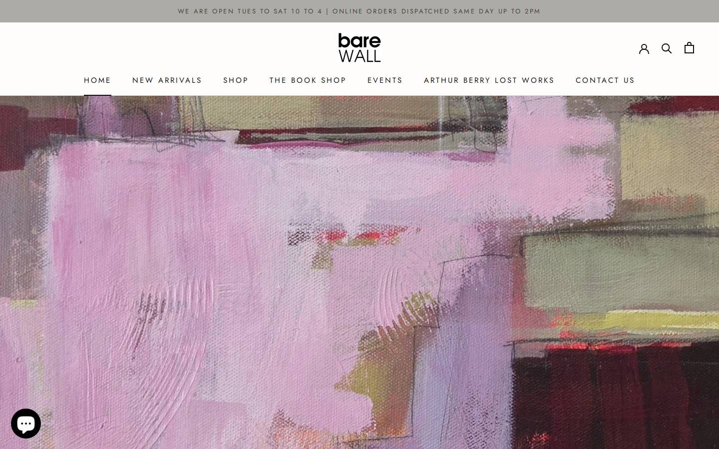 barewall.co.uk homepage screenshot