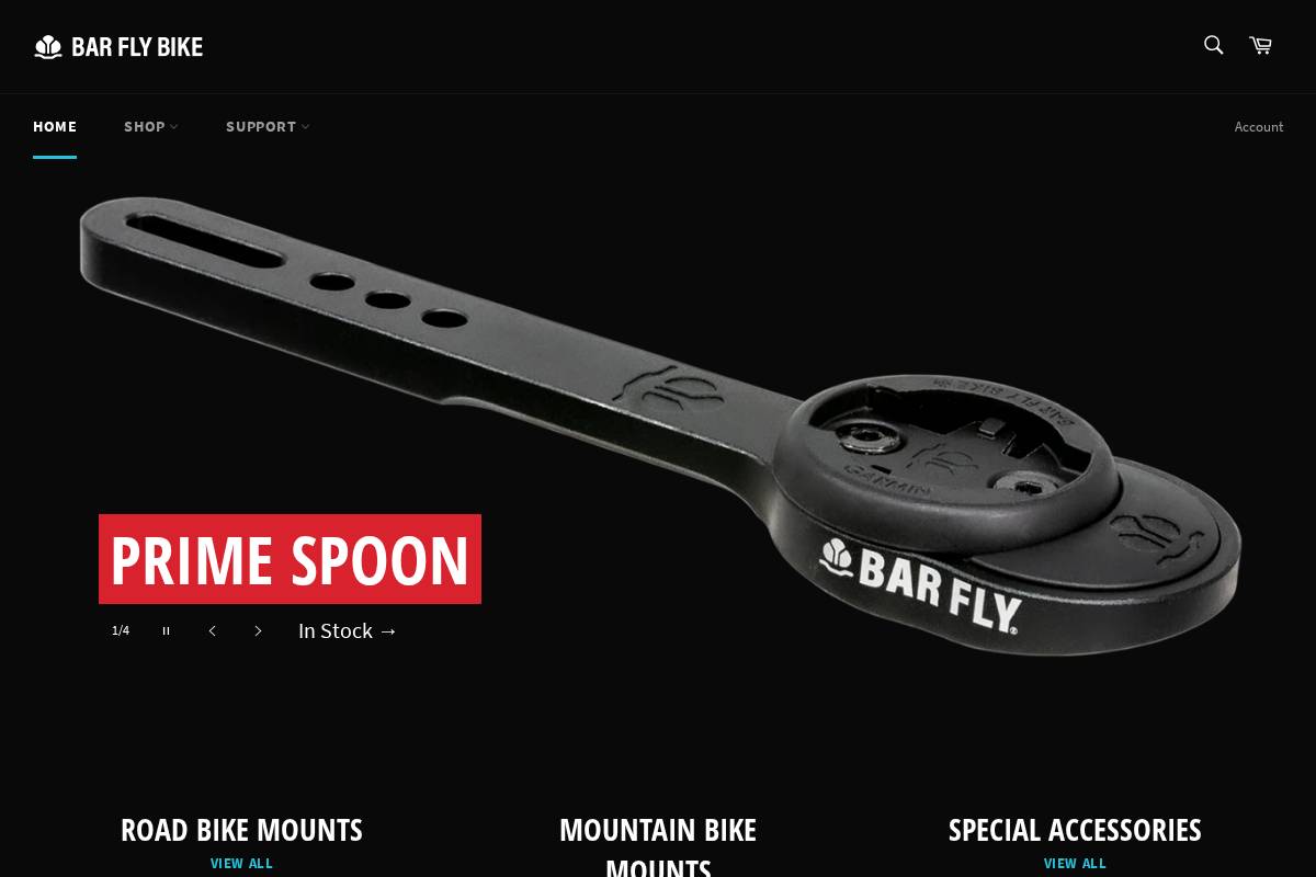 barflybike.com homepage screenshot