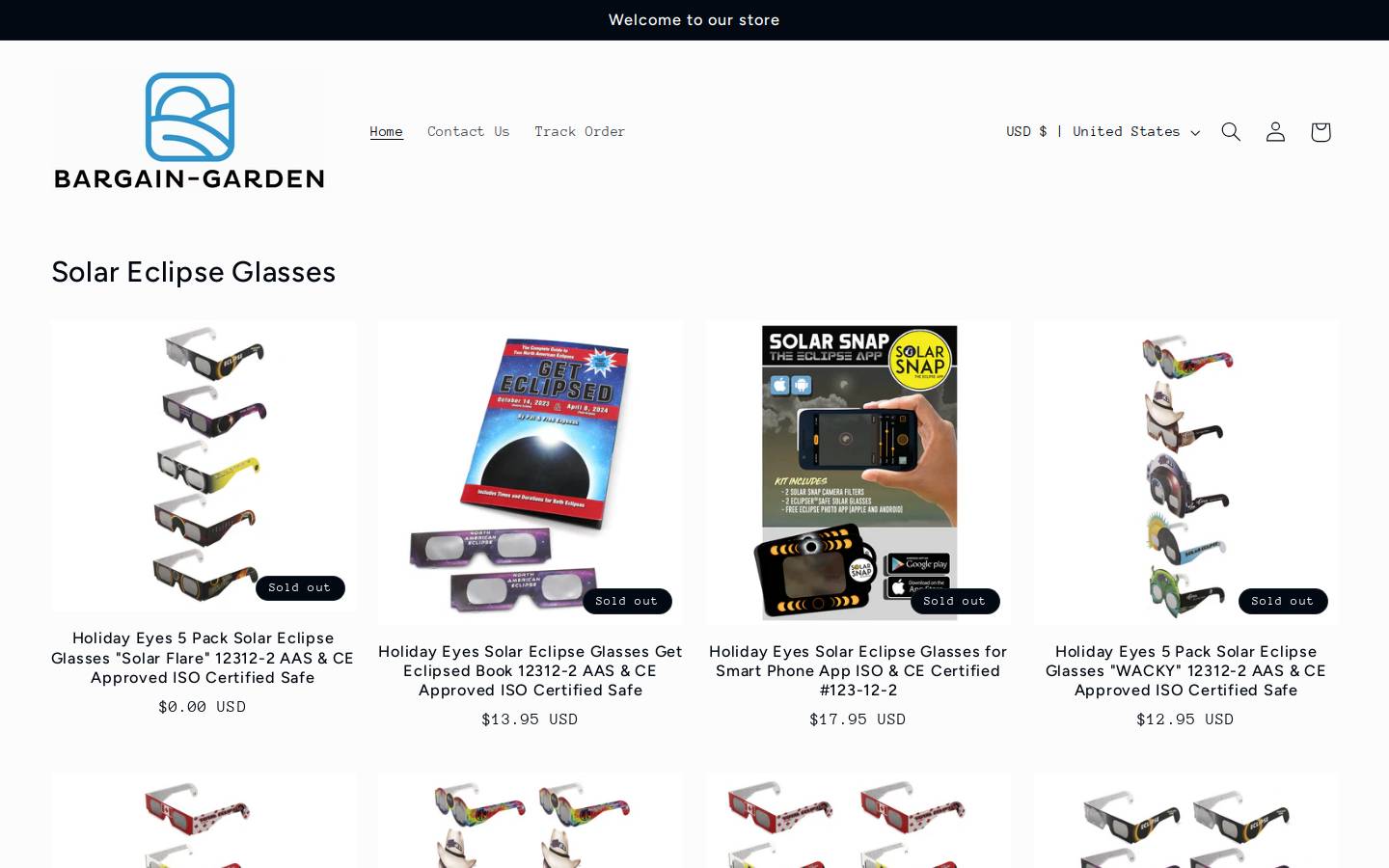 bargain-garden.com homepage screenshot