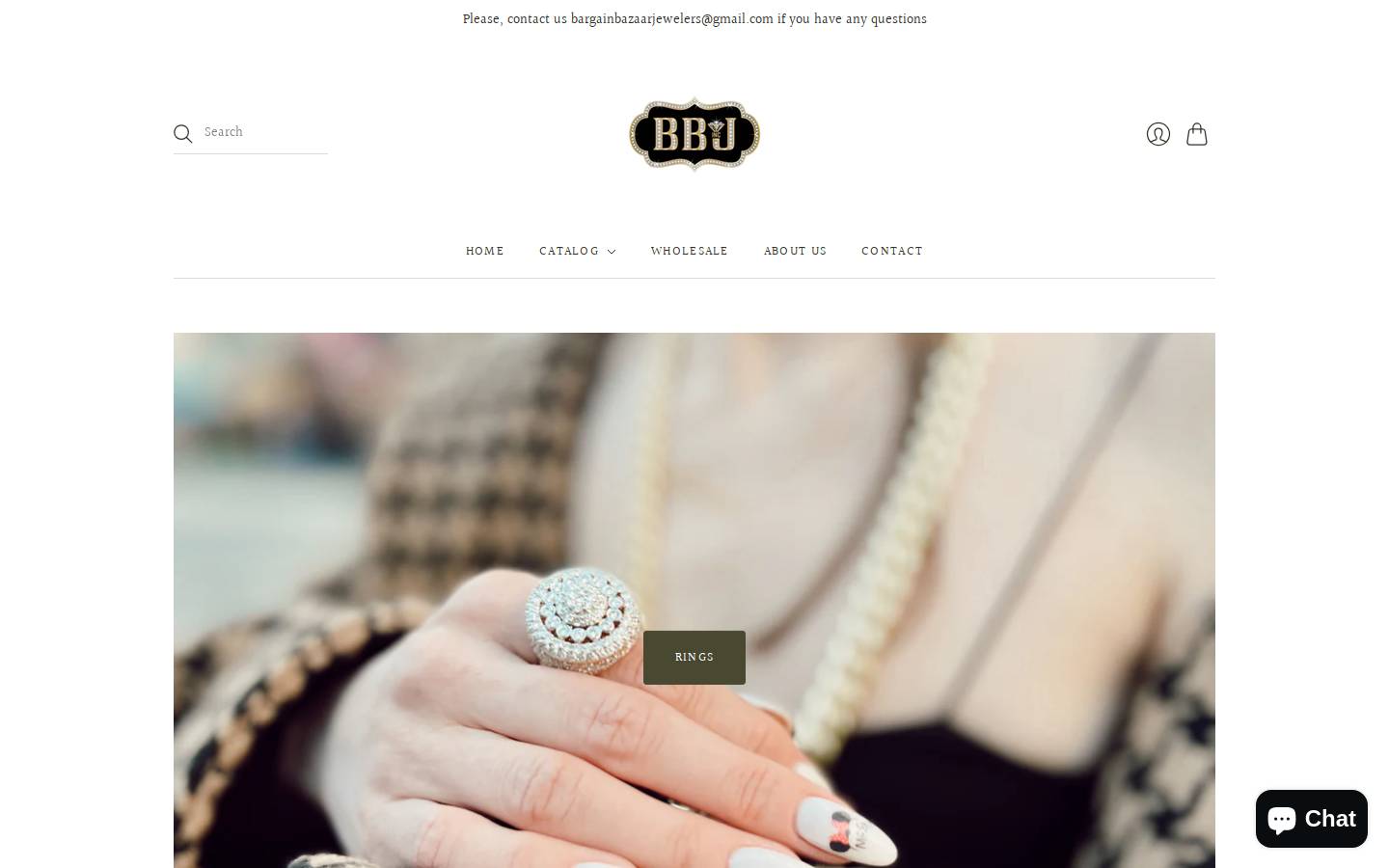 bargainbazarjewelers.com homepage screenshot