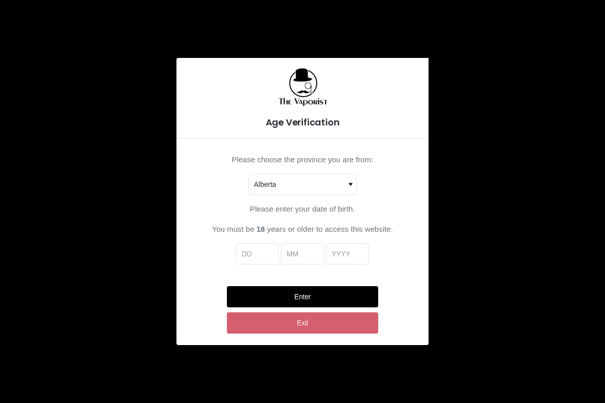 Bargain E-Juice homepage screenshot