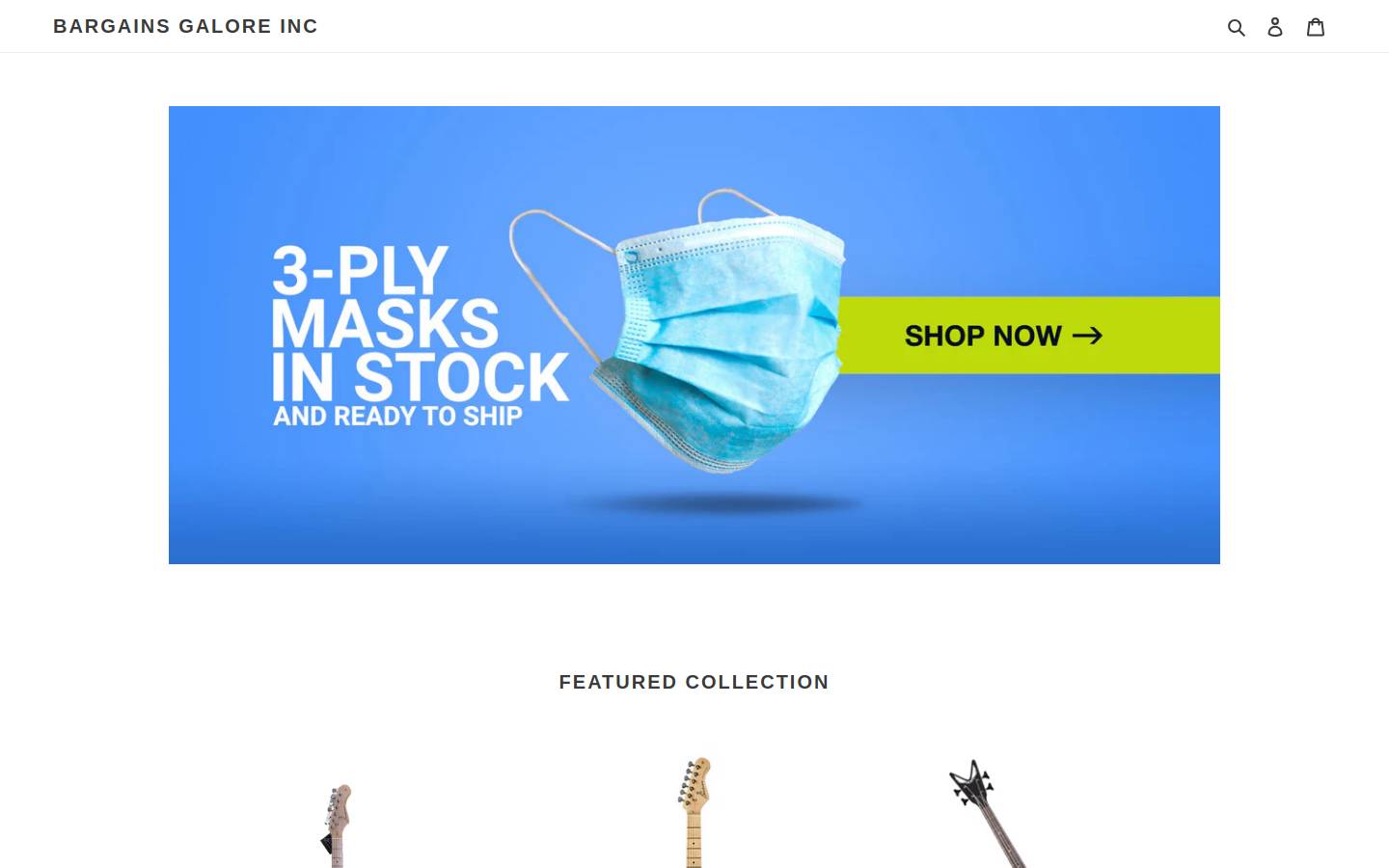 Bargainsgaloreinc homepage screenshot
