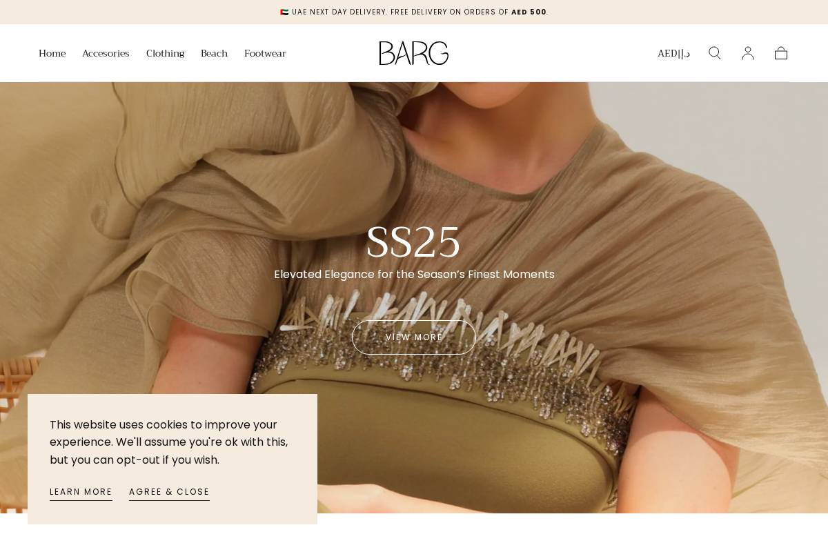 bargstyle.com homepage screenshot