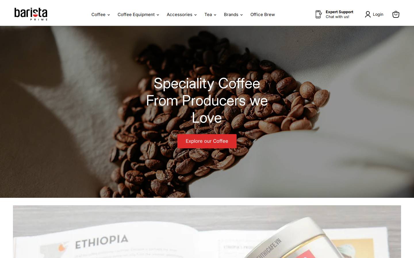 baristaprime.com homepage screenshot