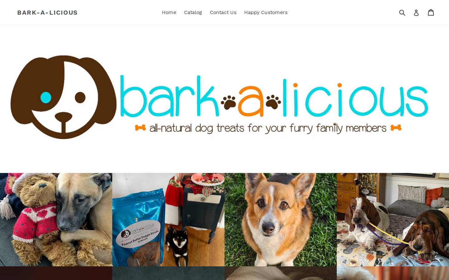 bark-a-licious.com homepage screenshot
