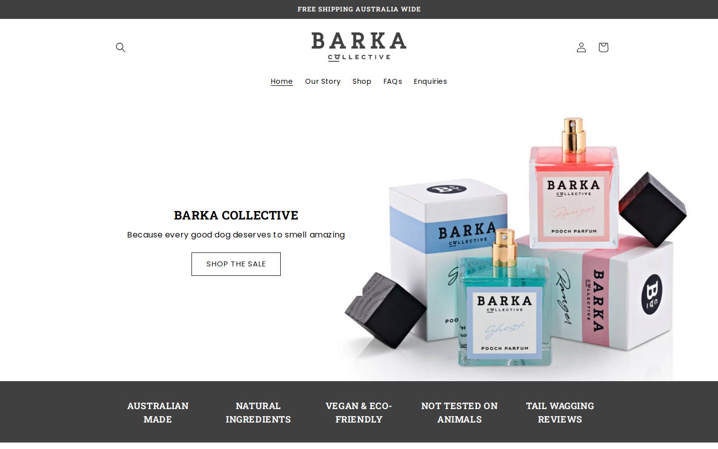barkacollective.com homepage screenshot