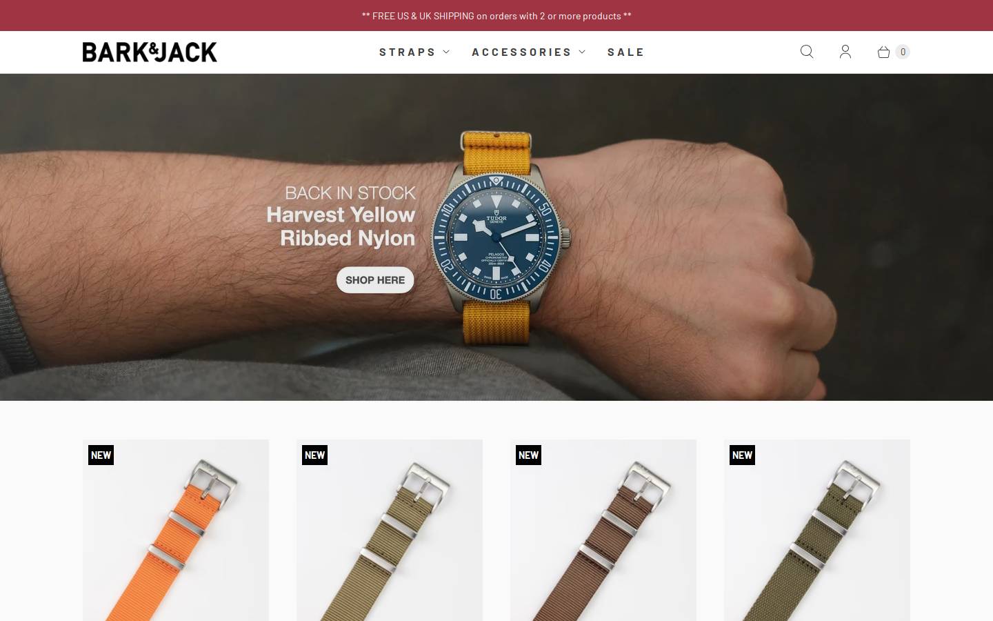 Bark and Jack homepage screenshot