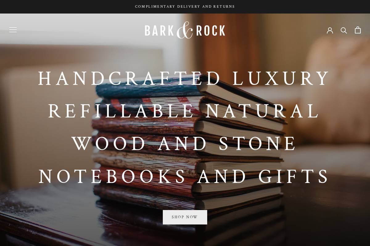 barkandrock.com homepage screenshot