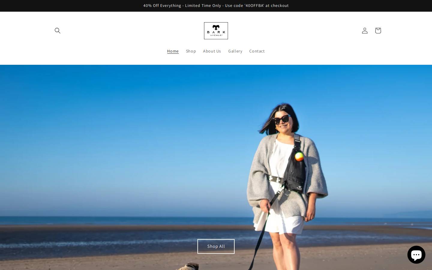Bark Avenue Hemp Treats homepage screenshot