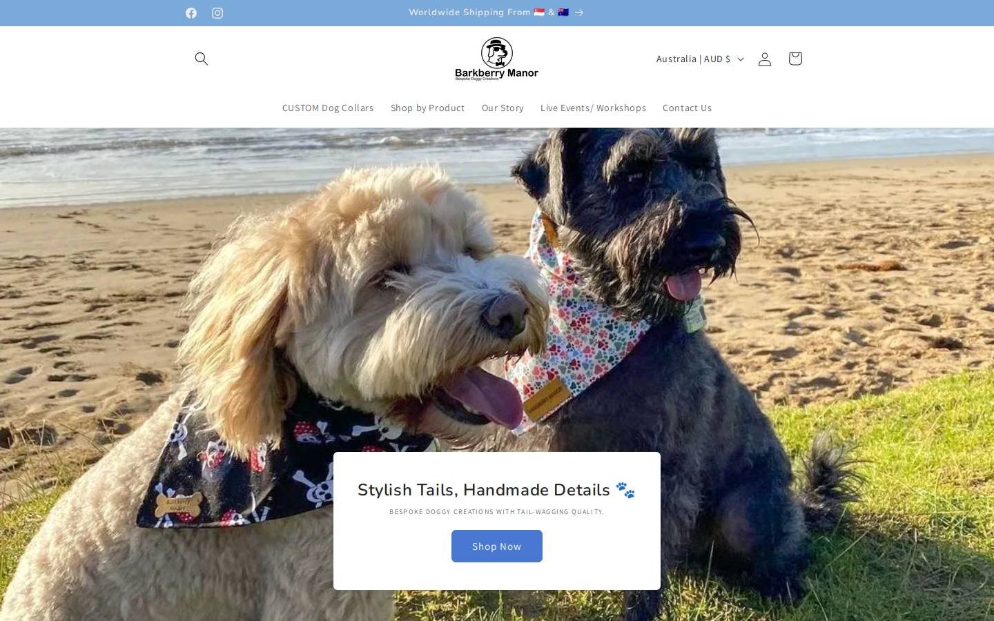 barkberrymanor.com.au homepage screenshot